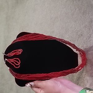 Necklace and earrings